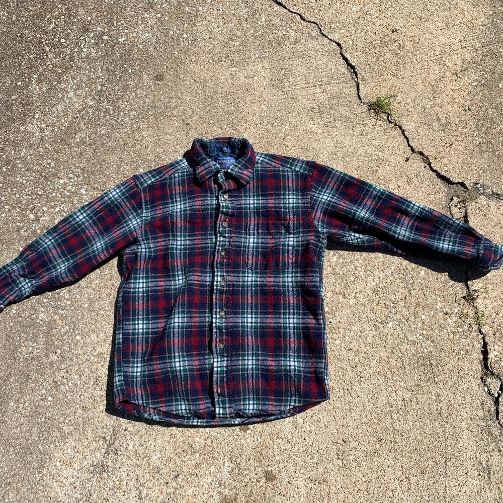 Pendleton Wool Botton Down (Check Measurements) - image 3